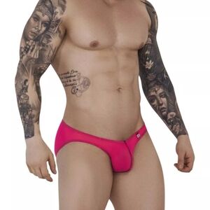 Hot Neon Pink Men's Mesh Bikini briefs - Small - Colombian brand  PiKante - NEW